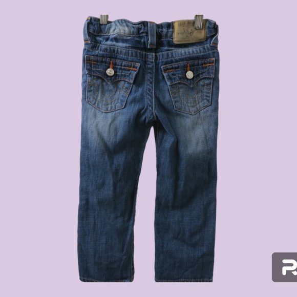 True Religion style number 735jn92 boys straight single end kids jeans in blue 5 - Picture 7 of 10